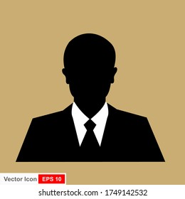 People profile silhouettes. User vector icon illustration sign