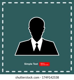 People profile silhouettes. User vector icon illustration sign