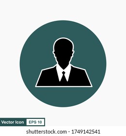 People profile silhouettes. User vector icon illustration sign