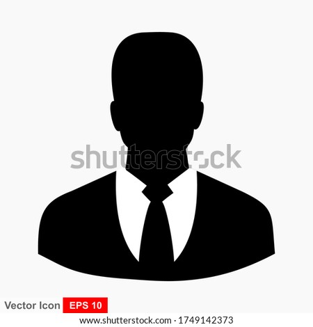People profile silhouettes. User vector icon illustration sign