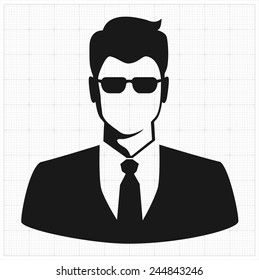 People profile silhouettes. vector illustration 
