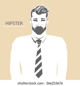 People profile silhouettes. vector illustration