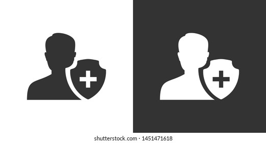 People Protect Symbol Icon Vector