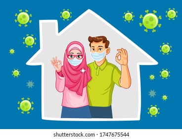 people protesting stay at home order