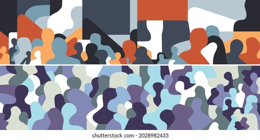 people psychology abstract vector illustration
