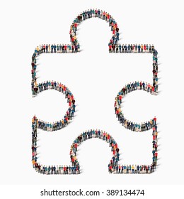 people  puzzle designer icon