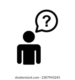 people question mark icon vector