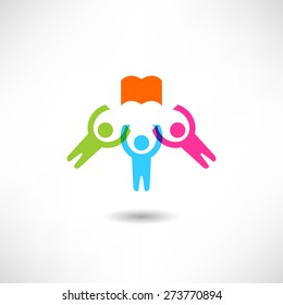 People read the book icon