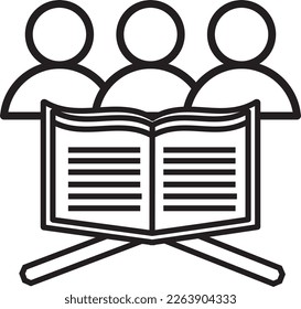people read quran for education islamic icon simple