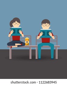 People reading design