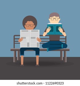 People reading design