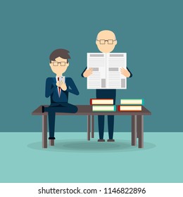 People reading design