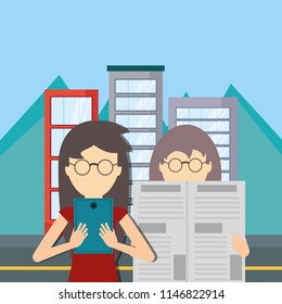 People reading design