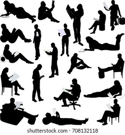 17,688 People silhouette seating Images, Stock Photos & Vectors ...