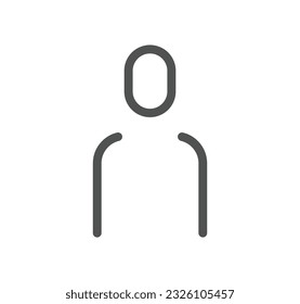 People related icon outline and linear vector.