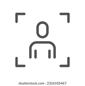 People related icon outline and linear vector.