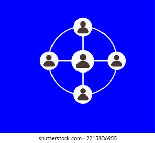 People relation circle design icon concept