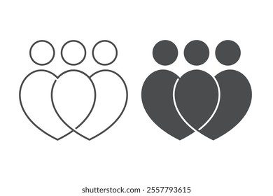People relationship icon. Illustration vector