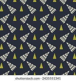 People repeating pattern trendy style icon beautiful vector illustration background