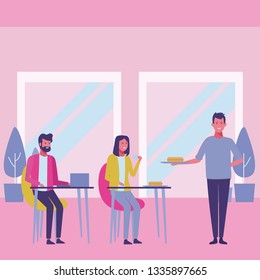 people in the restaurant