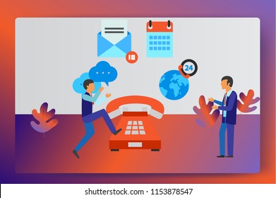 People resting and communicating in a common area. Open workspace and coworking. Landing page concept.3D isometric vector illustration