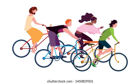 people riding bicycle activity image