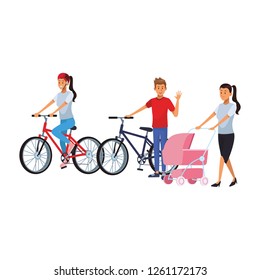 people riding bike people riding bike