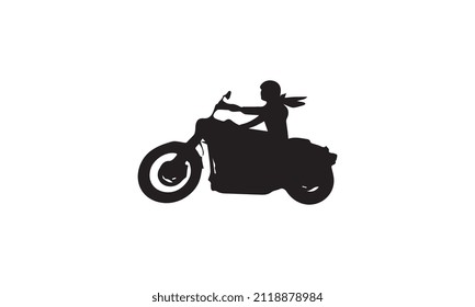 people riding motorcycle vector black and white