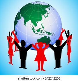 people round the globe