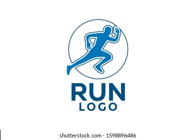 People Run Logo Icon, Run Logo design Template, Run Logo Vector Isolated