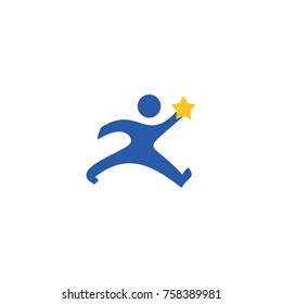 People run logo vector