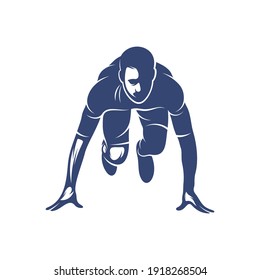 People Run vector illustration design, creative Run People logo design concept template, symbols icons