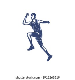 People Ejecutar diseño de ilustración vectorial, plantilla de diseño de logotipo de Run People creativo, iconos de símbolos