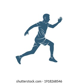 People Run vector illustration design, creative Run People logo design concept template, symbols icons