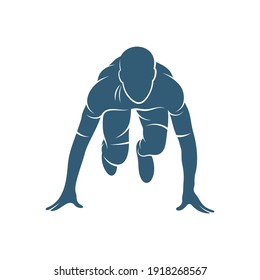 People Run vector illustration design, creative Run People logo design concept template, symbols icons