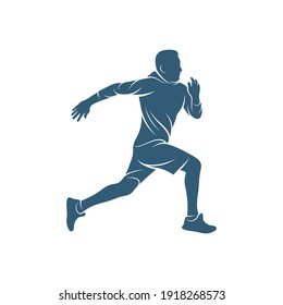 People Run vector illustration design, creative Run People logo design concept template, symbols icons