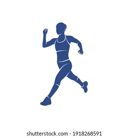 People Run vector illustration design, creative Run People logo design concept template, symbols icons