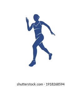 People Ejecutar diseño de ilustración vectorial, plantilla de diseño de logotipo de Run People creativo, iconos de símbolos