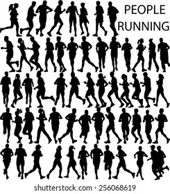 people running big collection - vector