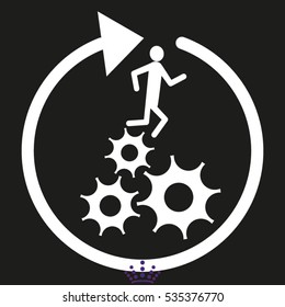 people running, gear, icon, vector illustration EPS 10