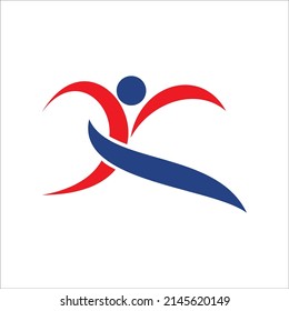 people running logo template vector illustration. activity sign and symbol.