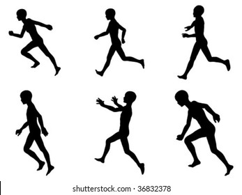 People Running Vector Illustration Stock Vector (Royalty Free) 36832378 ...