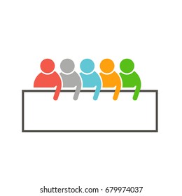 People Sales Team Vector Ad