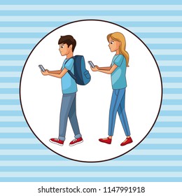 People and samrtphone