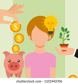 people saving money