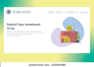 people are saving money into their wallets landing page illustration