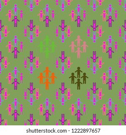 People seamless new magic background.