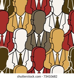 people  - seamless pattern