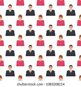 People seamless pattern. Vector illustration.