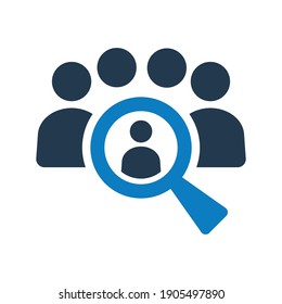 People Search Icon.user,team,resources (vector Illustration)